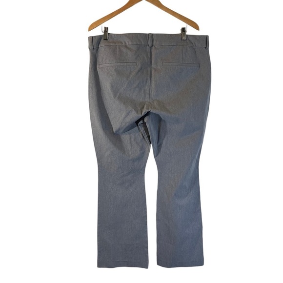 Old Navy NWT Pixie Flare High Rise Pants Plus Size 18 Light Gray Career Neutral - Picture 2 of 7